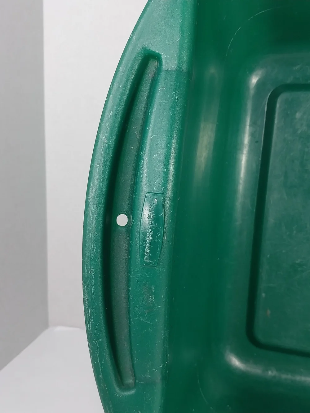 Vintage 70/80s Rubbermaid Ribbed Green Dish Wash Pan 2948 RARE 16x12.75x7”